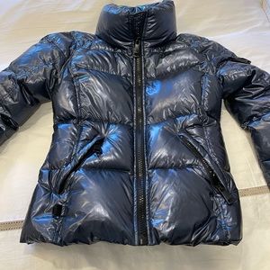 SAM winter coat-navy with silver tint. Great condition
